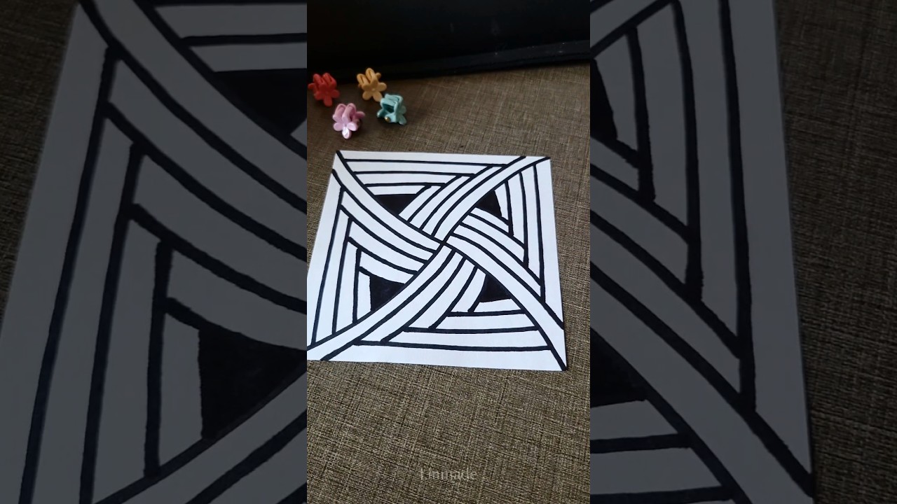 Zentangle pattern for Art Therapy♥️