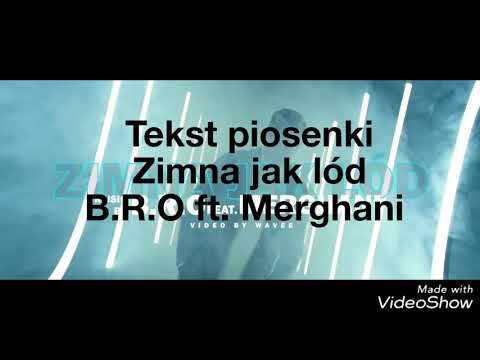 Zimna jak lód B.R.O ft. Merghani + tekst piosenki