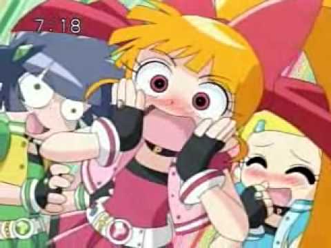 Powerpuff girls z & Rowdyruff boys z fire burning