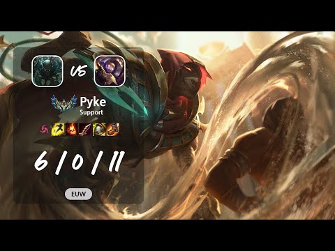 Pyke Support vs Blitzcrank - EUW Challenger Patch 13.11