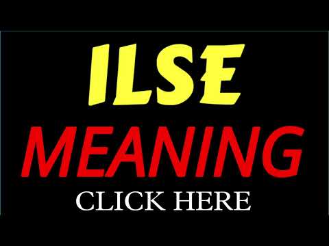 What does the name ILSE mean | ILSE meaning in english | Meaning of name ILSE