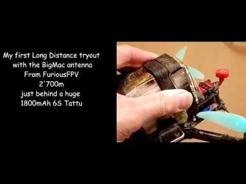 FuriousFPV BigMac Long Range tryout 600mW Tramp (1.68Miles) - Christal clear
