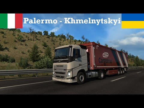 Euro Truck Simulator 2 | ProMods 2.41 + RoEx 2.1 | Palermo (I) - Khmelnytskyi (UA) [Timelapse]