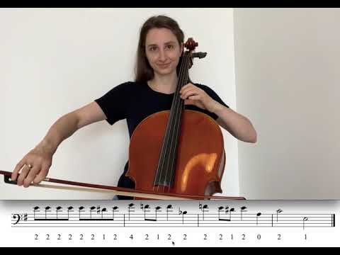 Thème d'Hedwig partie 2 - Harry Potter (Doigtés) cours de violoncelle