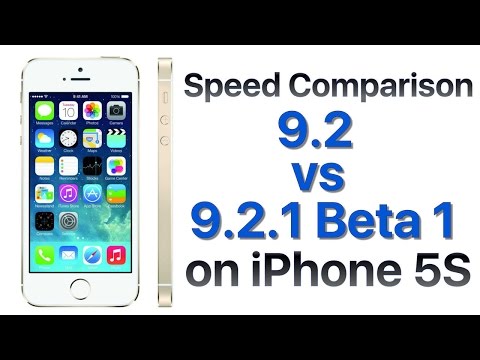 iPhone 5S iOS 9.2 vs iOS 9.2.1 Beta 1 (Speed Comparison)