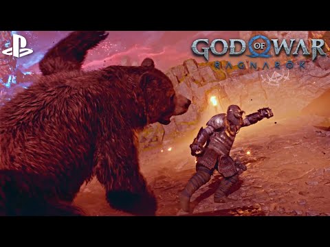 God of War Ragnarök Atreus Transforms into a Bear and Save Sindri!!