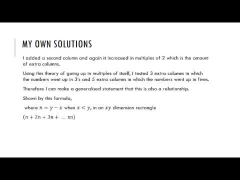 EDN114 Mathematical exploration Felicity Baker
