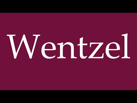 How to Pronounce ''Wentzel'' Correctly in German