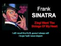 Zing! Went The Strings Of My Heart Frank Sinatra  Lyrics