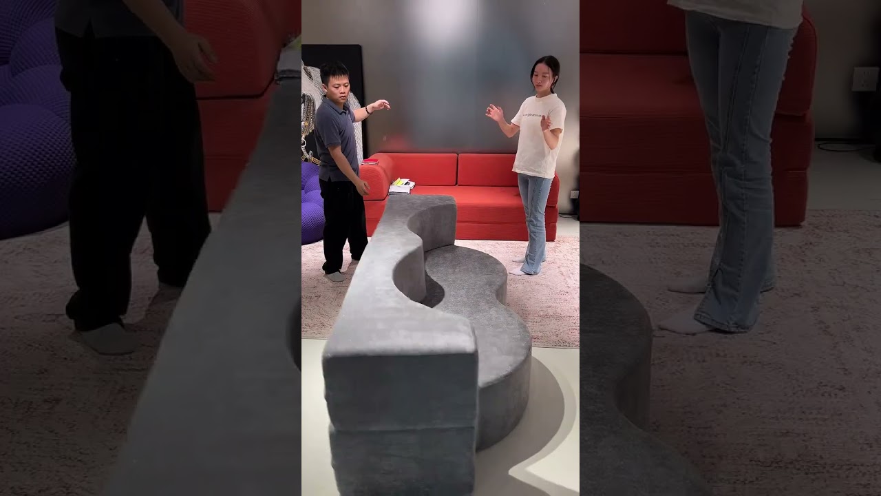 Boneless peanut compression sofa bed