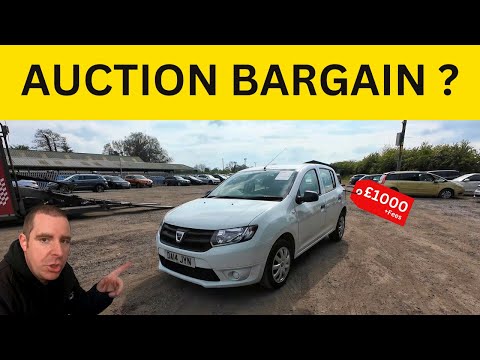 BUYING A CHEAP DACIA SANDERO FROM AUCTION FOR £1000