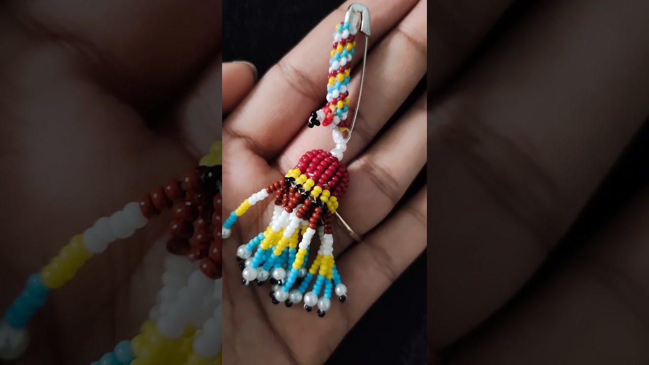 diy || diy saree pin || handmade jewelry #shortsfeed #youtubeshorts