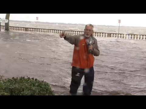 Tropical Storm Nicole sea surge floods Jacksonville's Memorial Park