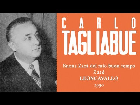 LIVE: Carlo Tagliabue - Buona Zazà del mio buon tempo - 1950