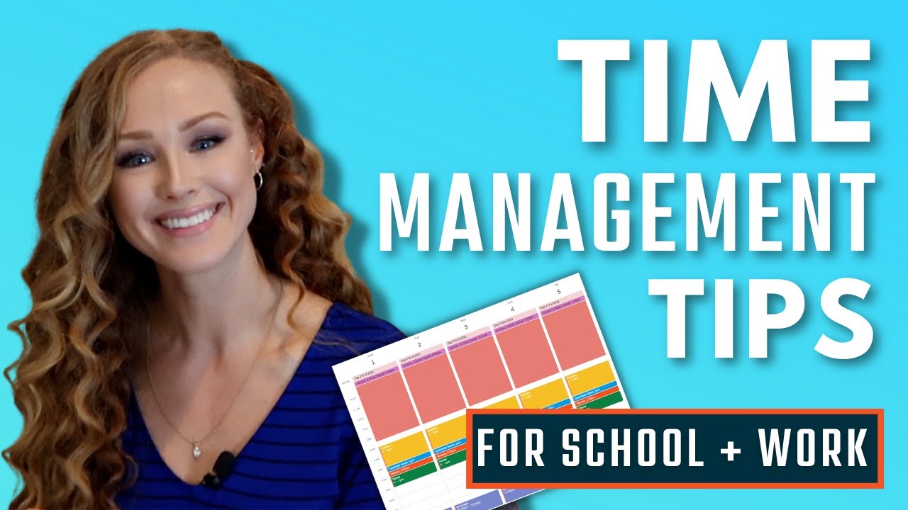 Time management tips for school and work