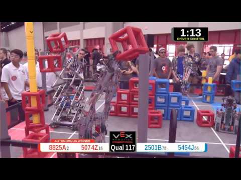 2015 VRC Arts Q117 - 8825A 5074Z vs 2501B 5454J - 66 to 55 - VEX Worlds 2015 - Arts Division
