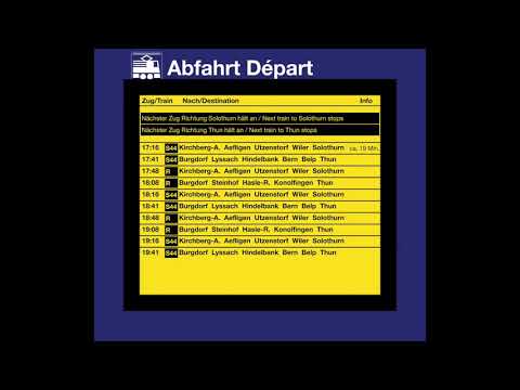 BLS Abfahrten – Burgdorf Buchmatt (inkl. Grund "medizinischer Notfall")