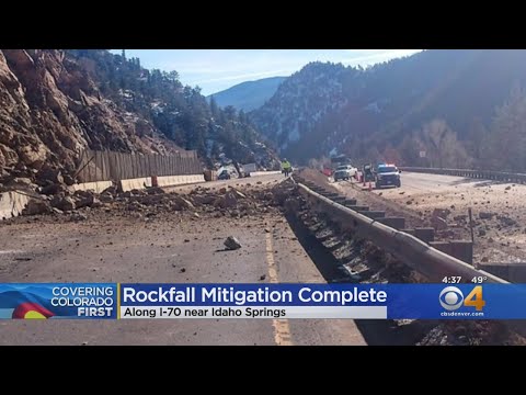 I-70 Reopened After Rockfall Mitigation Near Idaho Springs