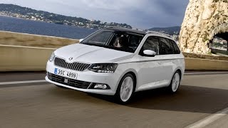 New Skoda Fabia III Combi 2015 - first driving footage