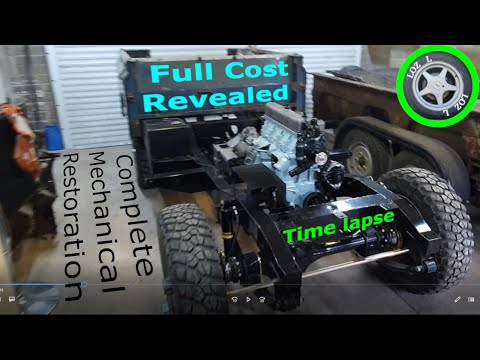Restoration Cost Revealed - Land Rover Series 3 full mechanical restoration Time Lapse