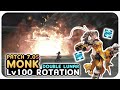 MONK Level 100 Standard Double Lunar Rotation Showcase 1 94s 2 Mins Dawntrail Patch 7 05