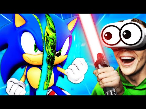 Destroying EVERY SONIC In VIRTUAL REALITY (Boneworks)