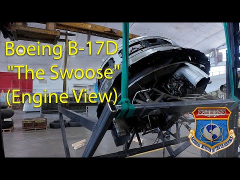 Boeing B-17D "The Swoose" (Restoration - Engine View)