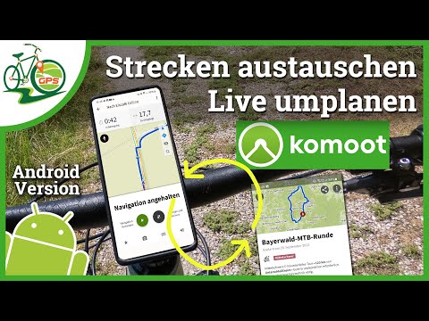 komoot Tour unterwegs Live bearbeiten - Strecke wechseln ohne Aufzeichnung unterbrechen 📱 Android
