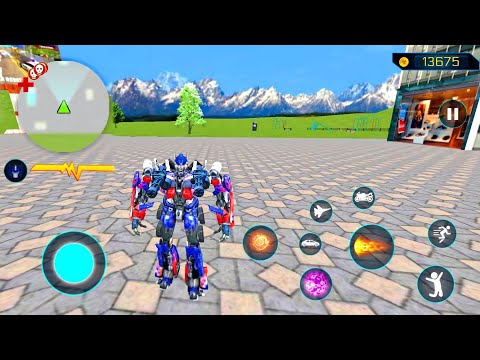 Robot Araba Oyunları #11 - Optimus Prime Multiple Transformation Jet Robot 2020 - Android Gameplay