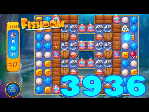 Fishdom Level 3936 HD Walkthrough | 3 - match puzzle game | gameplay | android | GameGo Game | IOS