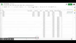 Tracking Cost of Goods, Expenses, Profits & Growth with Google Sheets