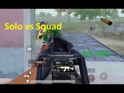 16 kills | solo vs Squad | WOW..!!!  wiped 3 squad | LG V50 Thinkq