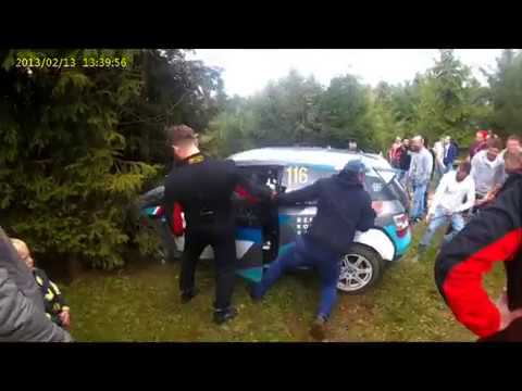 64 Rajd Wisły 2018 Senkowski / Talaga crash crash dzwon Honda Civic