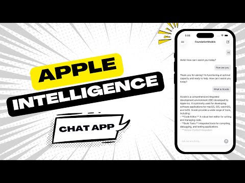 SwiftUI & On-Device LLM Chat App | Xcode 26 | iOS 26