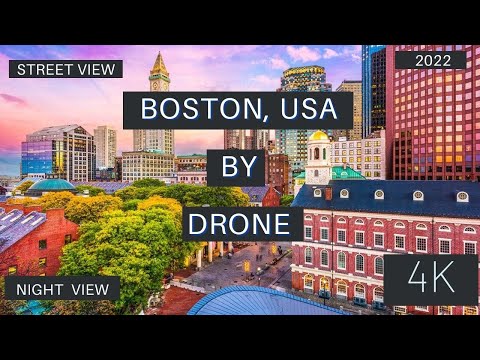 Boston America 2022 by Drone [4K] -Boston City Tour 2022