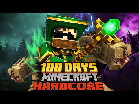 I Survived 100 Days as a BATTLEMAGE in Minecraft Hardcore EP-1