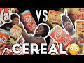 Trying KITKAT CEREAL VS NUTTY BUDDY for the first time! (Review)