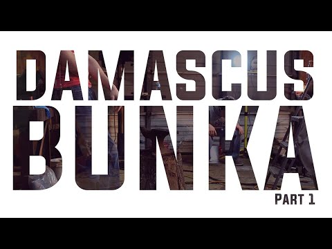 Making a Damascus Steel Bunka Chef's Knife | pt.1 Forging Damascus Billet