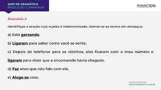 Exercícios De Análise Sintática Com Gabarito Para 9 Ano