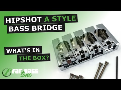 Hipshot A Style 5 String Bass Bridge - Black / Aluminium / .708 image 2