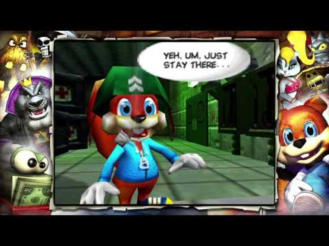 Conker's Bad Fur Day HD playthrough pt25 - Terrible Turret RAGE!/Operation Squirrel Shield