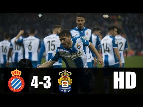 Espanyol vs Las Palmas 4-3 RESUMEN GOLES 2017 HD
