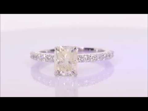 2.00 ctw Diamond Engagement Ring - Cushion Cut J SI3 | BigDiamondsUSA
