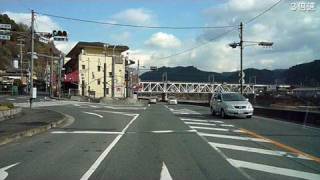 preview picture of video '国道169号線 大淀町～川上村 （3倍速） R169  Town following banks of a river.'