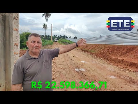 Filmando a construção do ETE em Catende - Pernambuco