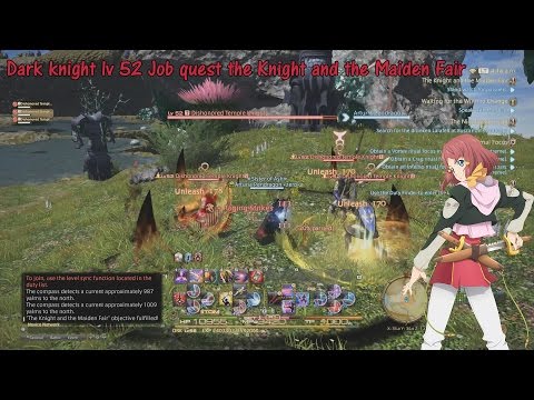 Final Fantasy XIV Dark knight lv 52 Job quest the Knight and the Maiden Fair