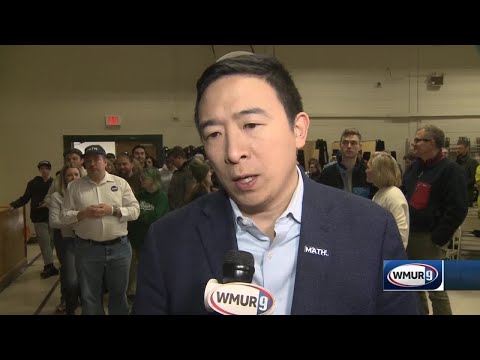 安德魯-楊在花崗岩州的市政廳安排了大量的日程。 (Andrew Yang packs schedule with town halls across Granite State)