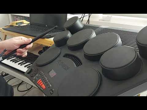 Yamaha DD-75 Hi Hat plastic pad noise demonstration