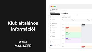 Klub általános információi
