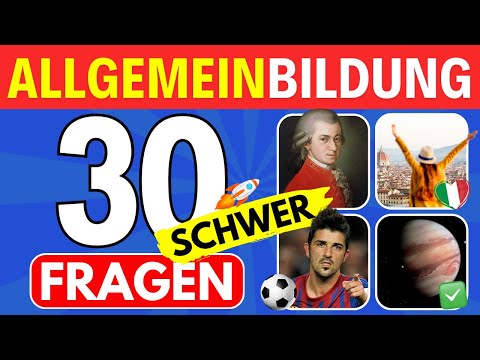 Allgemeinwissen Quiz schwer: 30 Fragen, die es in sich haben 🤯